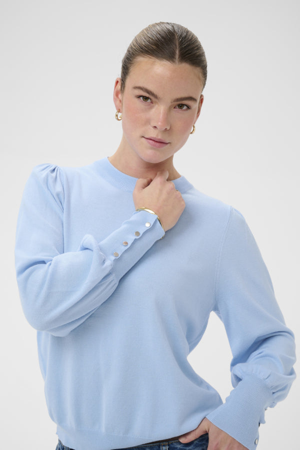 KAlizza Round Neck Pullover Buttons