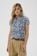 LiljaSZ Crinkle SS Shirt skyway
