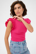KAcarna Flounce Top pink