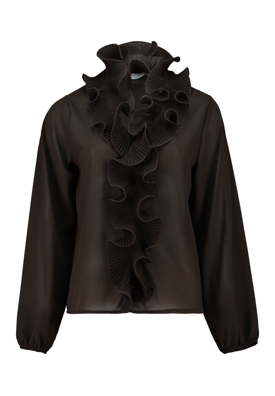 Blouse Sa44rina - coffee