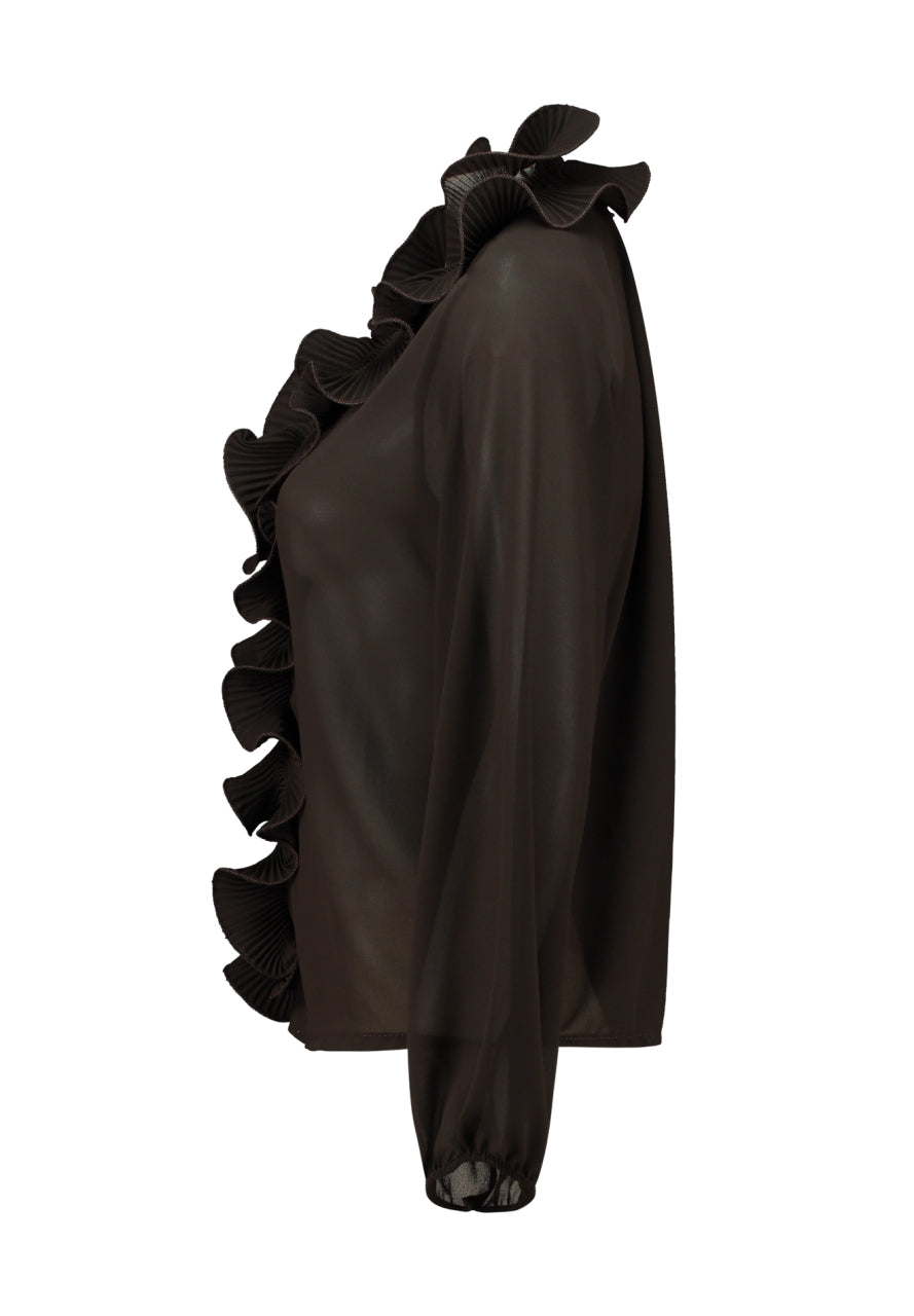 Blouse Sa44rina - coffee
