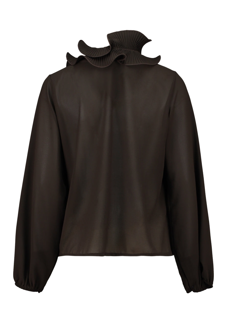 Blouse Sa44rina - coffee