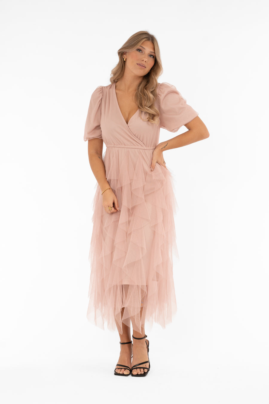 Clara Tulle Dress Powder Pink