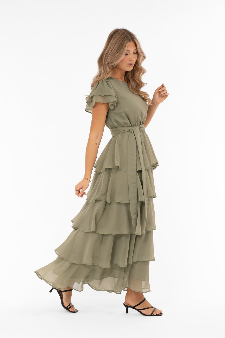 Dawn Dress - Lavender blue & Sage green