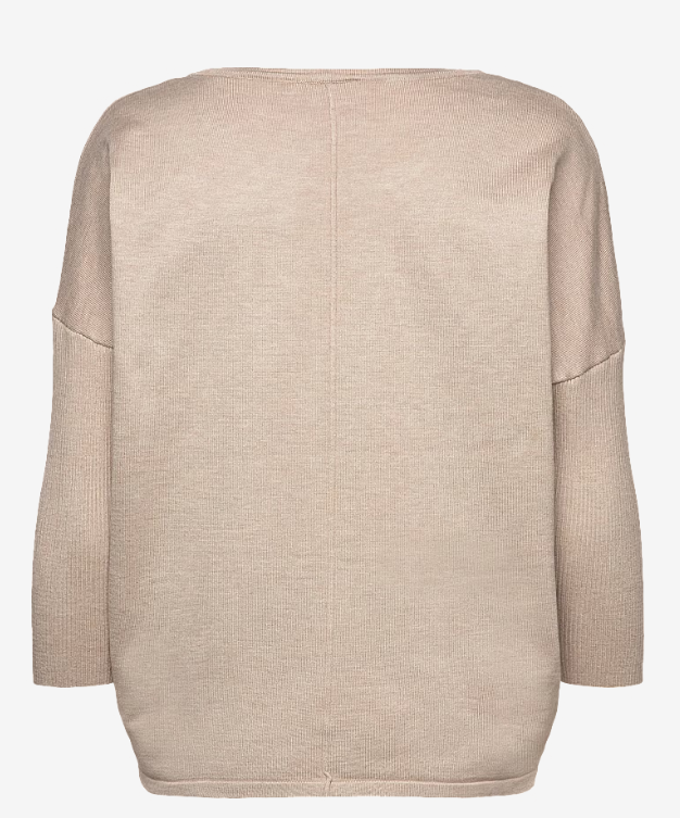 Milasz r-neck pullover greige