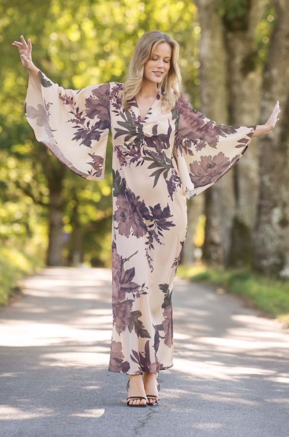 Meadow Dress Champagne/Rose/Sage