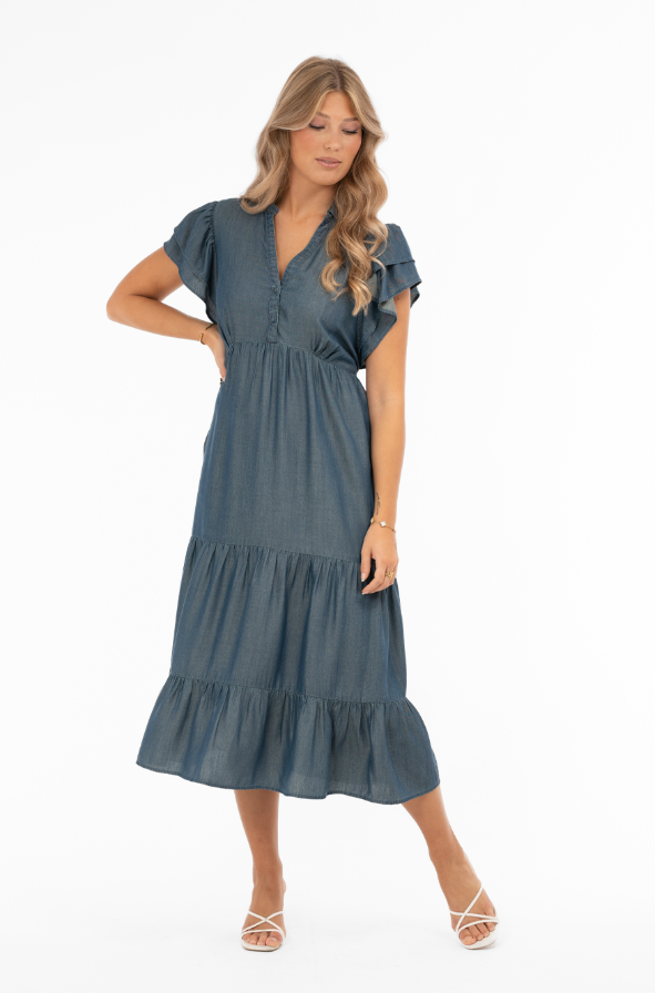 Cassidy Dress Blue Denim