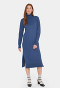 MILASZ ROLL NECK LONG - Stickad klänning - titan melange ERBJUDANDE