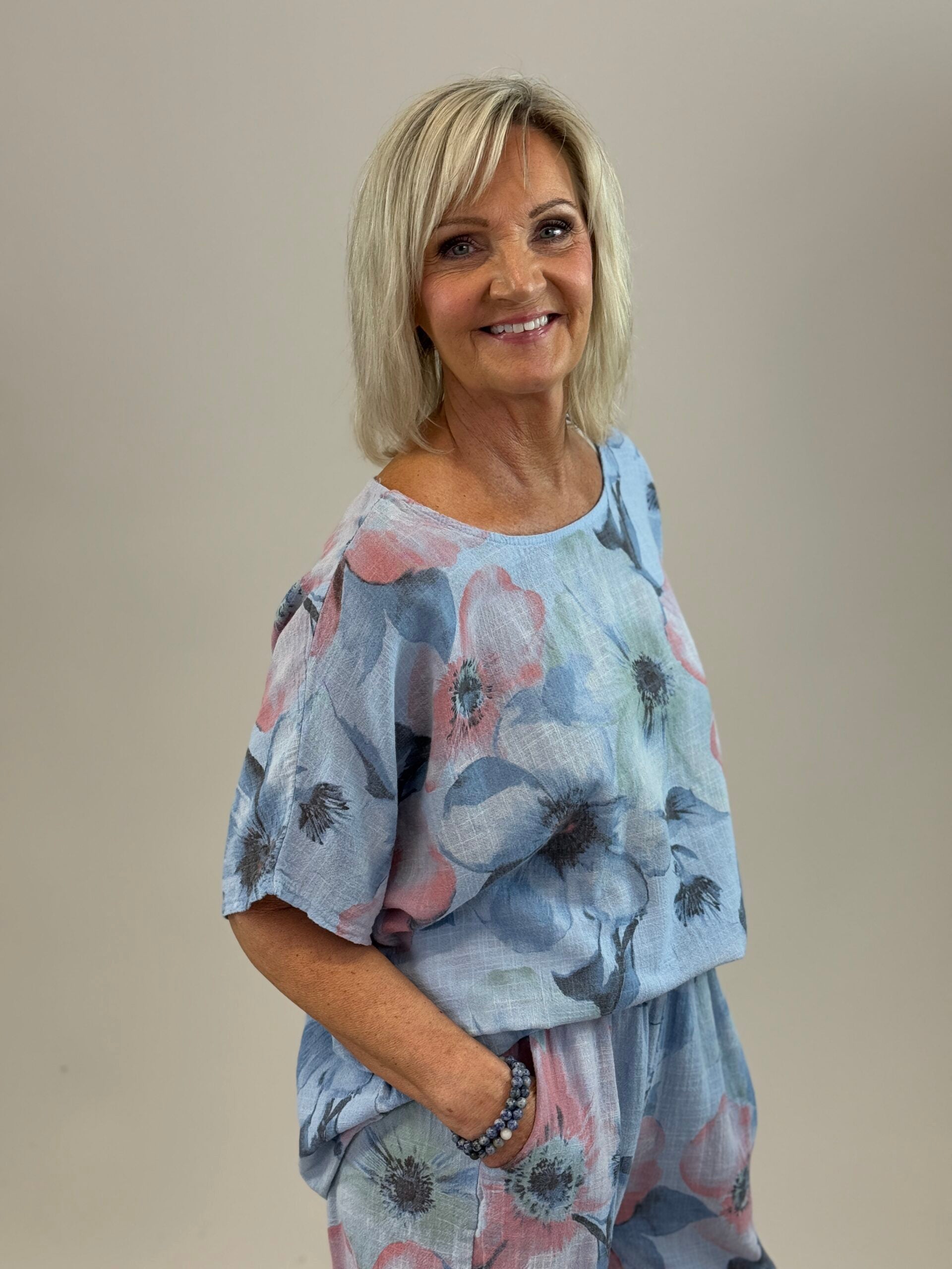 Roberta Top Blå